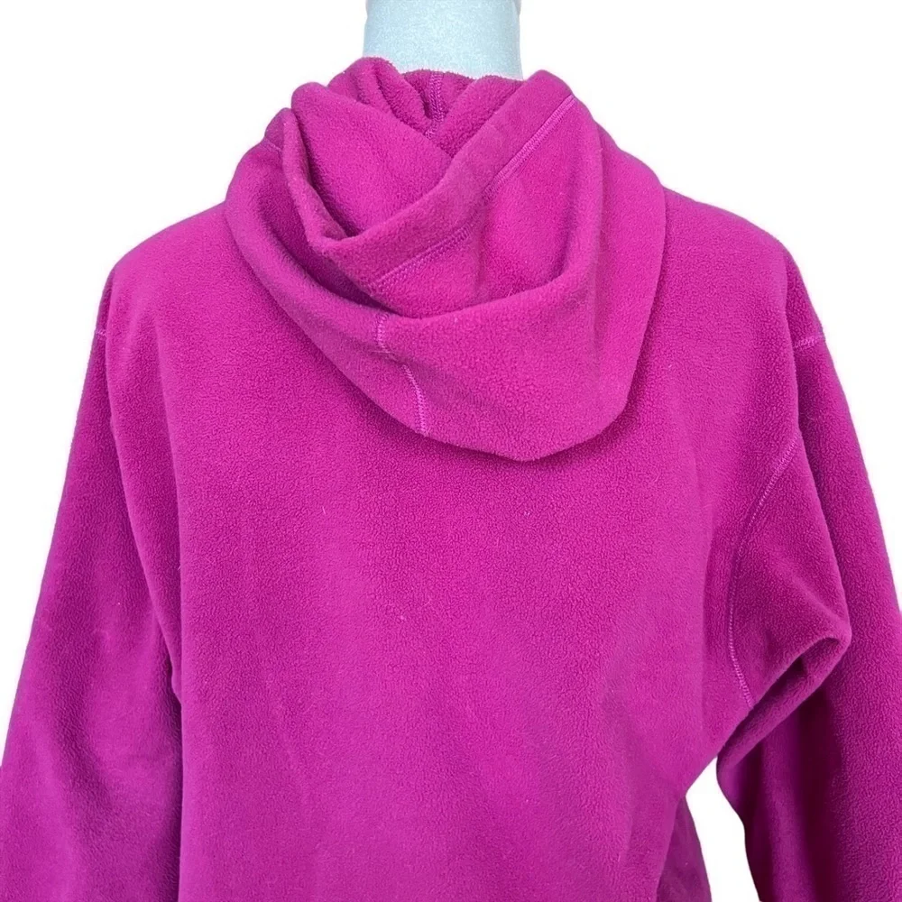 PATAGONIA Kids Pink Fleece Hooded Quarter Zip
